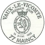 Tampon 1er jour du timbre ''VAUX-LE-VICOMTE''