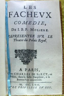 Les Fâcheux de Molière acquis par l'Association des Amis de Vaux-le-Vicomte