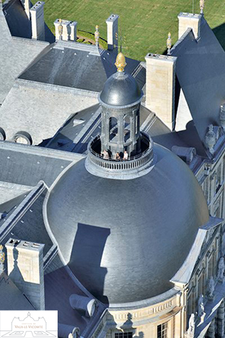 Rfection du Lanternon finance par l'Association des Amis de Vaux-le-Vicomte