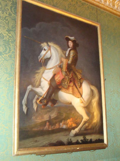 Restauration du Portrait questre de Louis XIV par HOUASSE finance par l'Association des Amis de Vaux-le-Vicomte