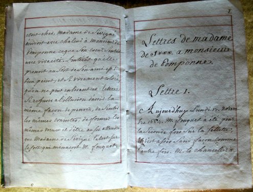 Lettres de la marquise de Sévigné relatives au procès de Nicolas Fouquet acquises par l'Association des Amis de Vaux-le-Vicomte