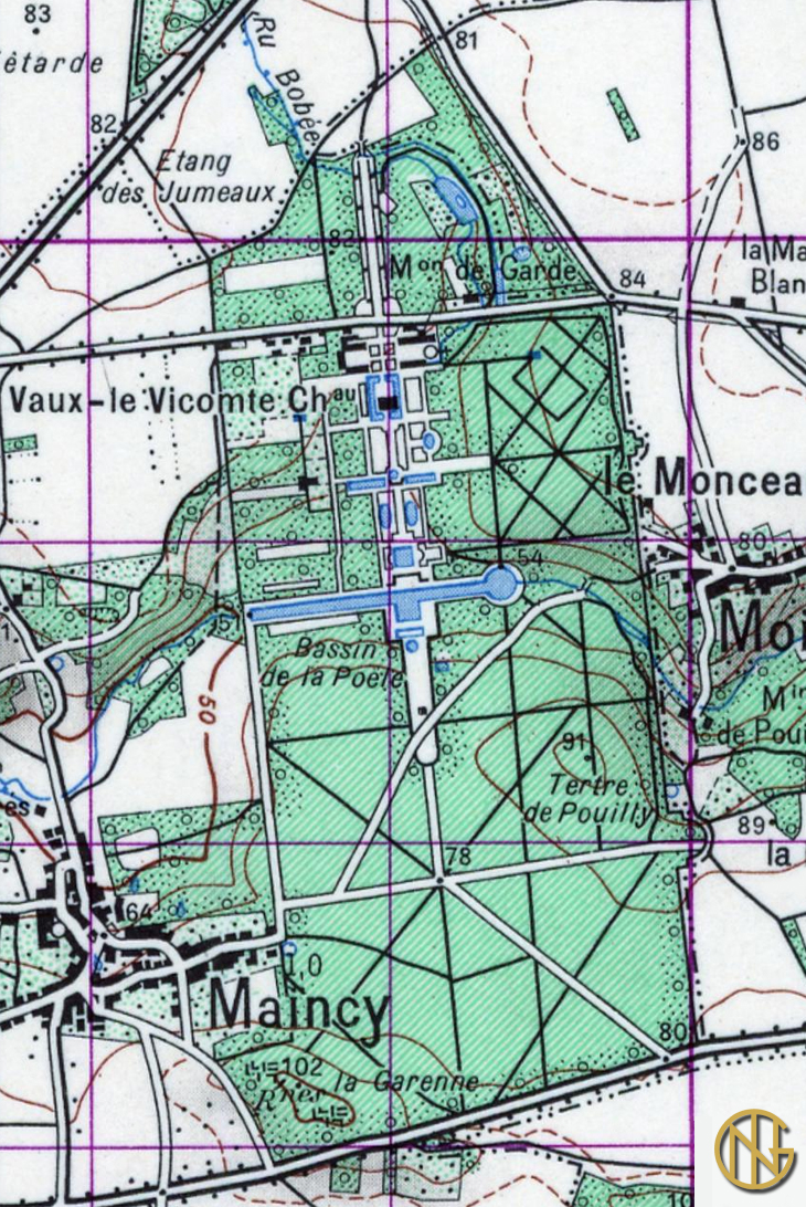 Carte IGN 1950